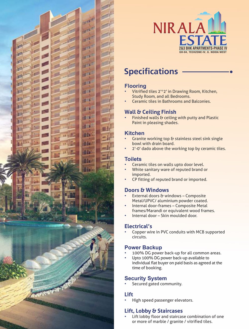 Nirala Estate Phase 4 Specifications